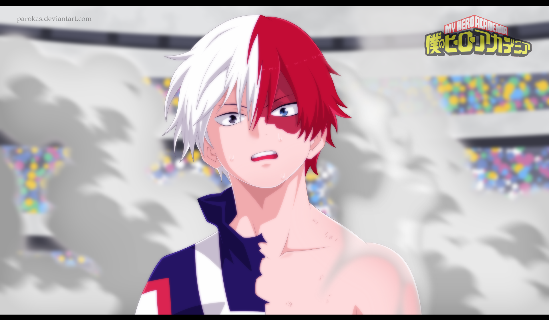 Shoto Todoroki — My Hero Academia: Ice & Fire (2K Quad HD Wallpaper) by parokas