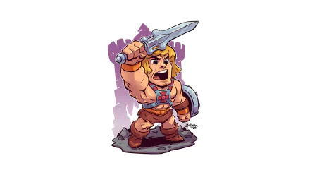 Comic He-man HD Desktop Wallpaper | Background Image