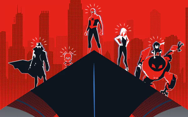 Peni Parker Spider-Ham Spider-Gwen spider man movie Spider-Man: Into The Spider-Verse HD Desktop Wallpaper | Background Image
