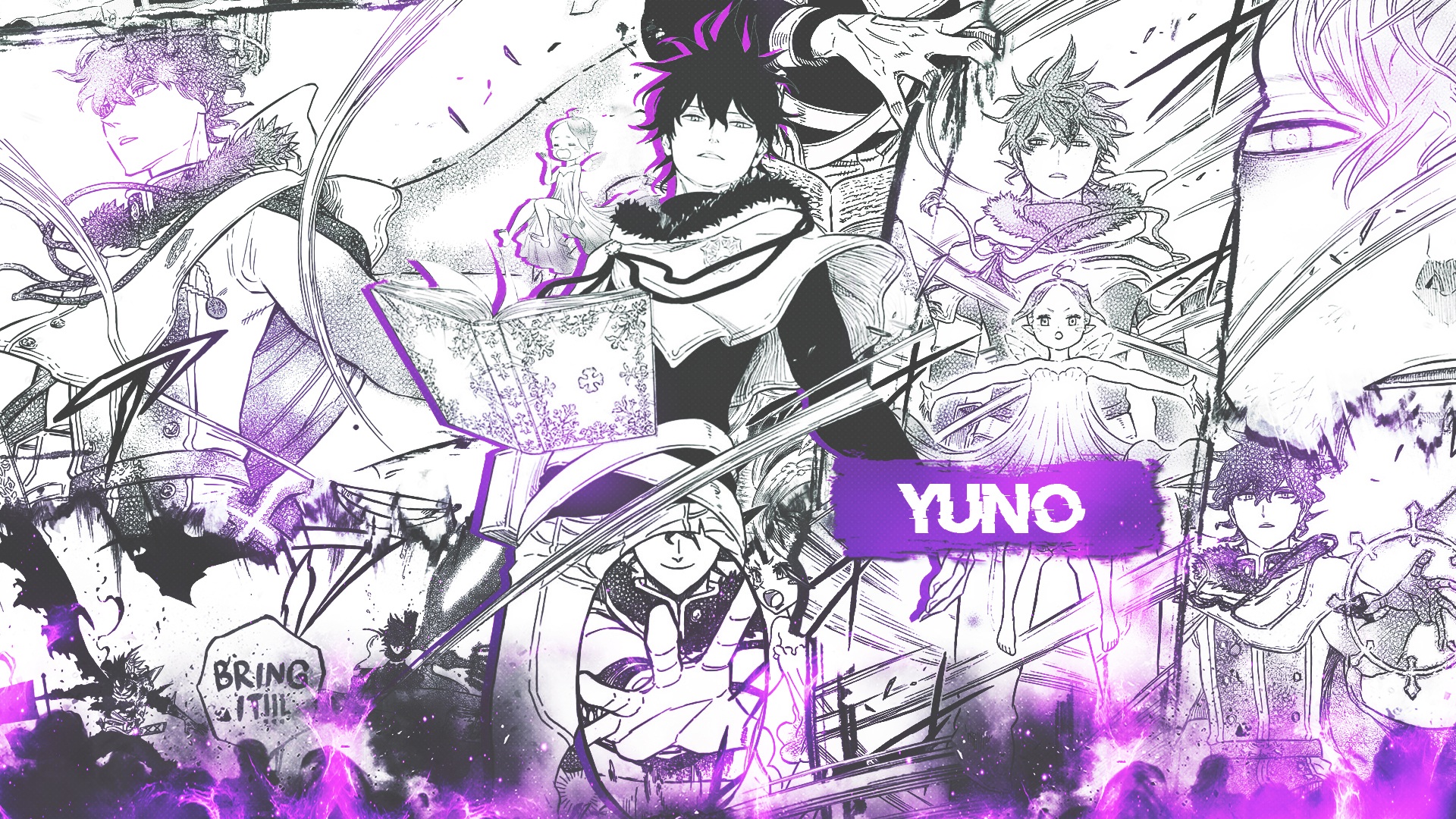 Wallpaper Black Clover, Asta, Yuno for mobile and desktop, section