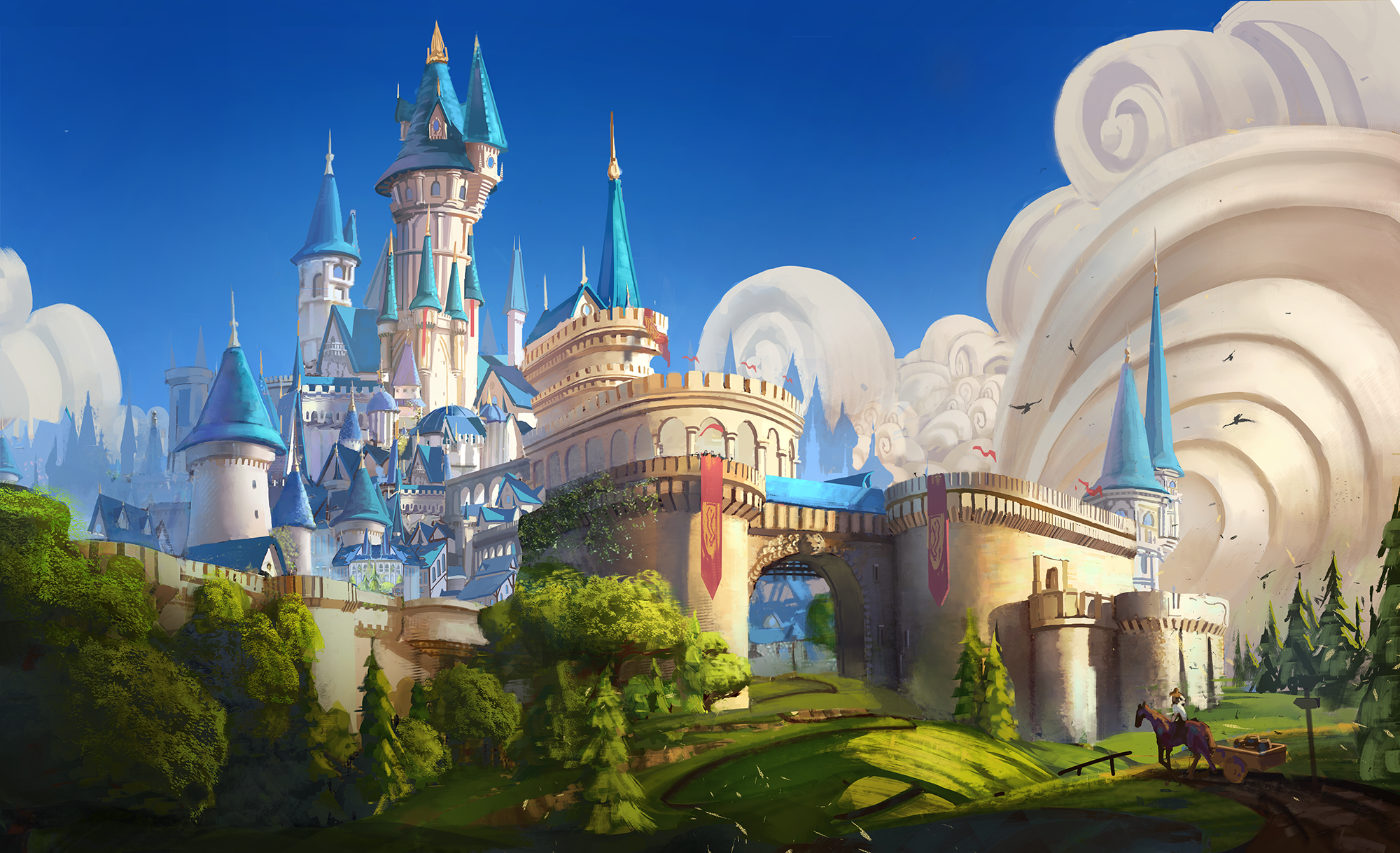 Fantasy City HD Wallpaper by Tomas Matous