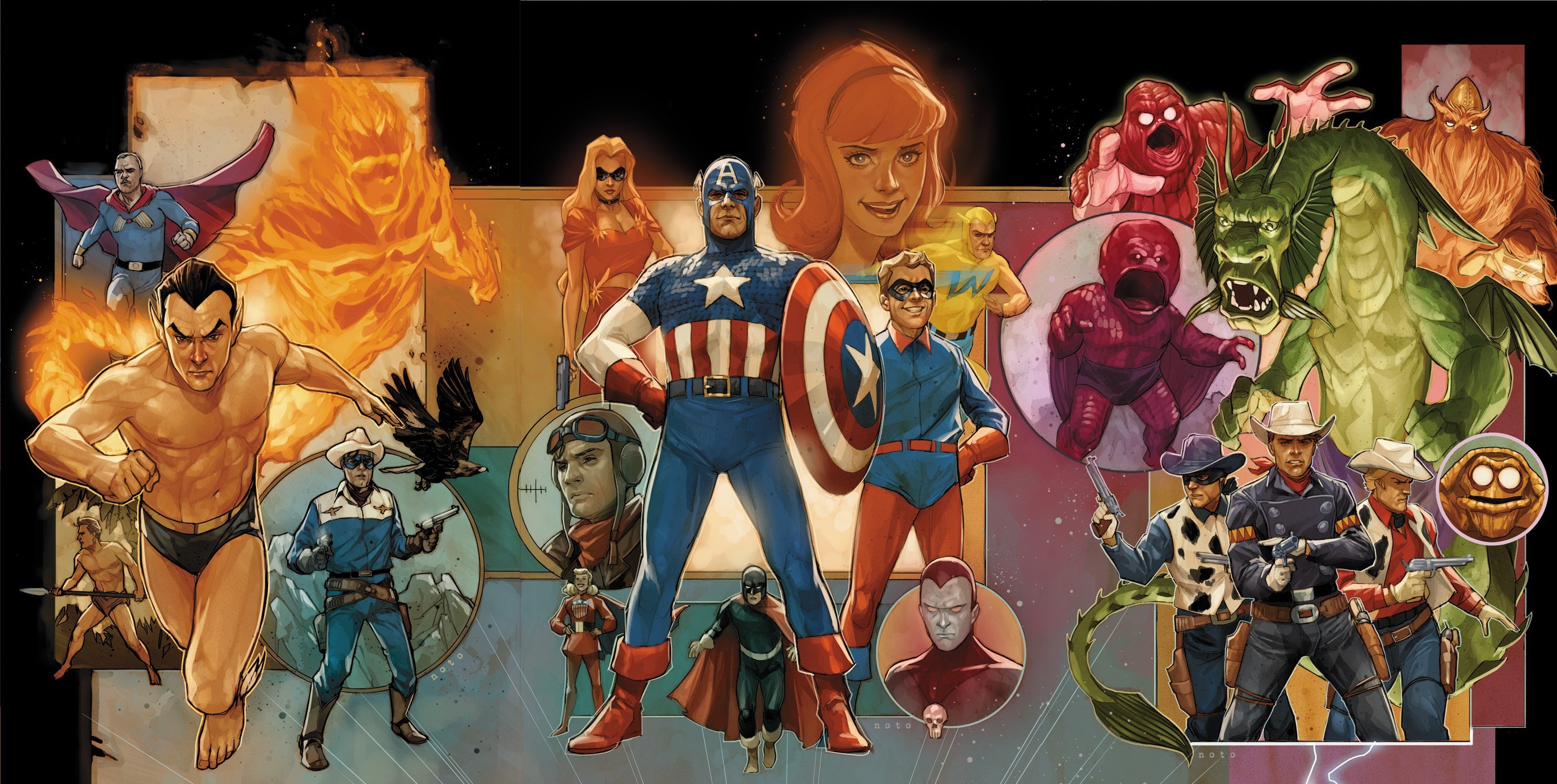 Marvel's 80th Anniversary by Phil Noto