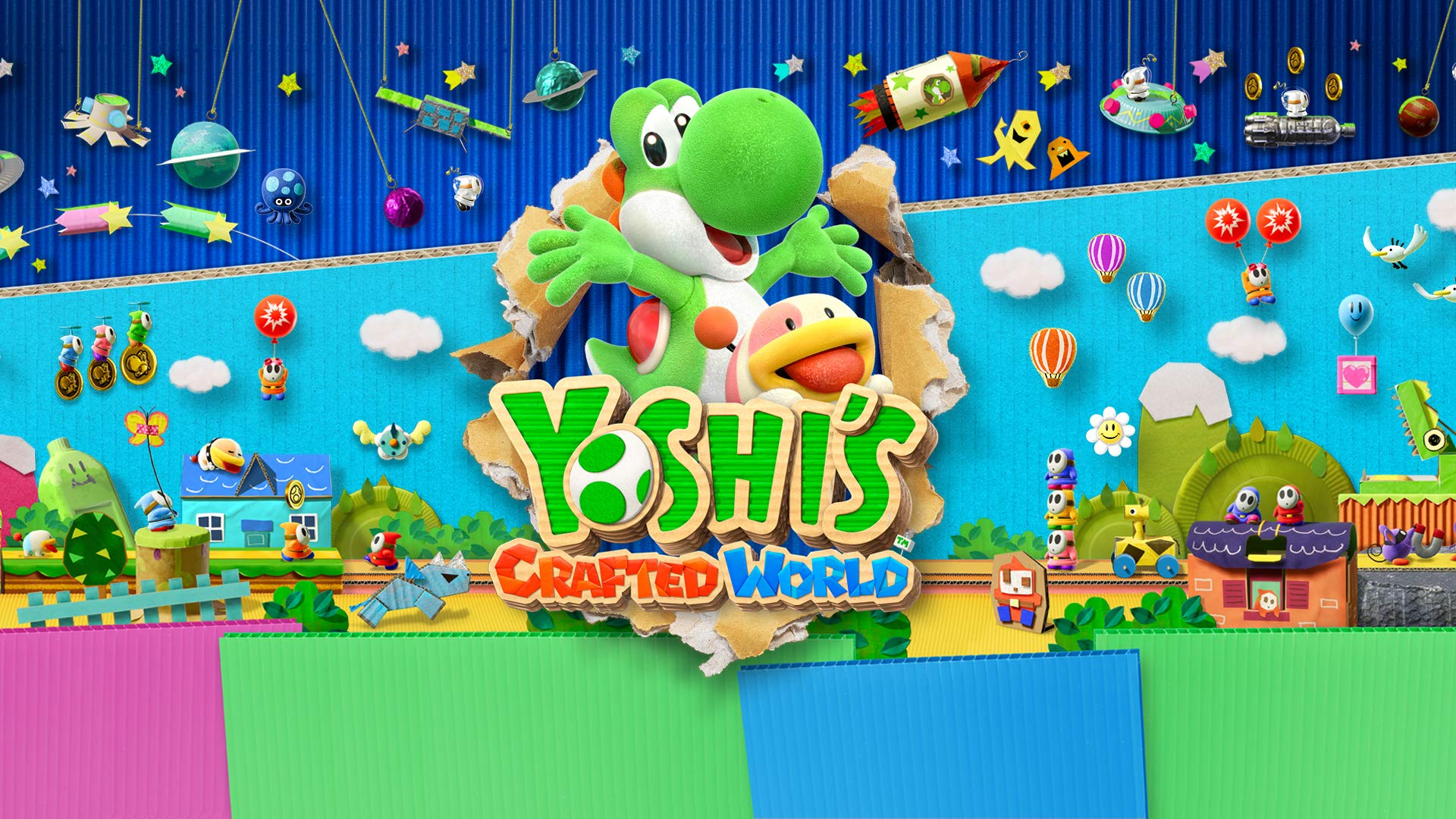 Video Game Yoshi's Crafted World HD Wallpaper | Background Image