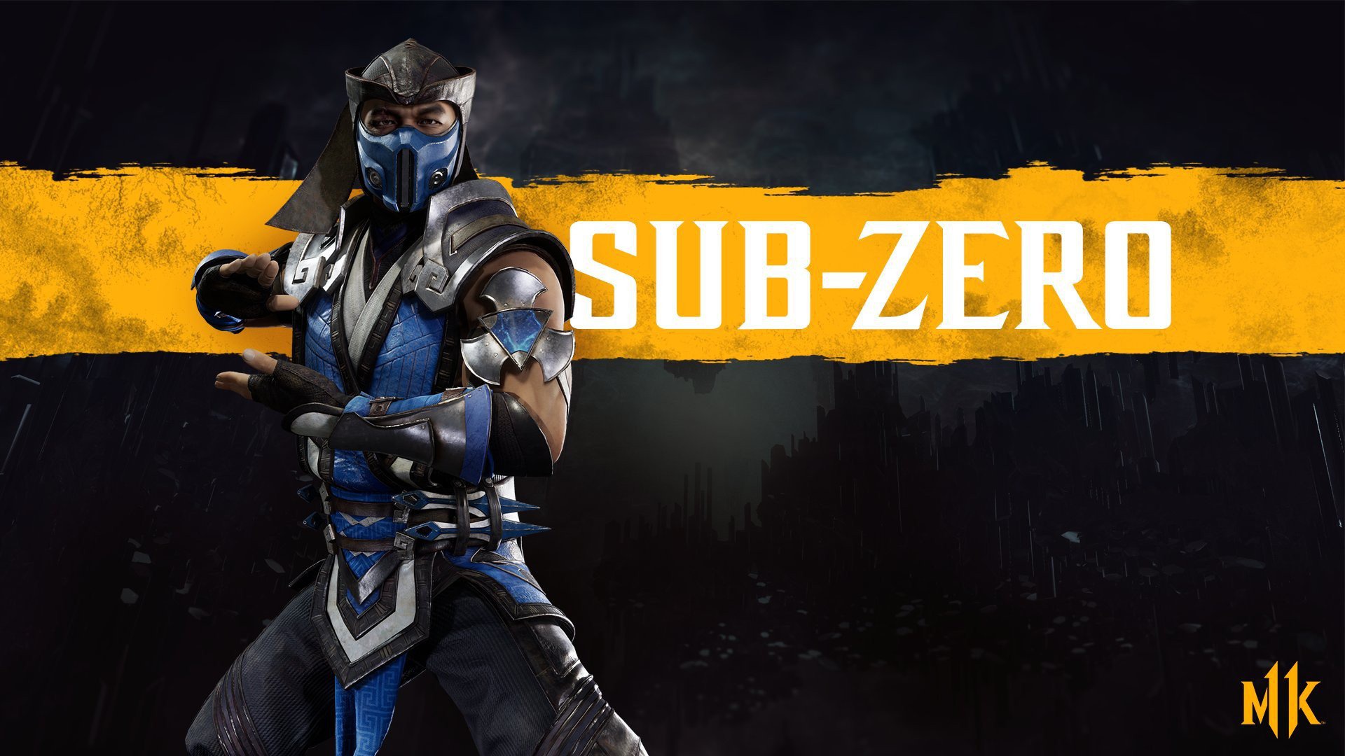 Sub-Zero character from Mortal Kombat 11 in a stunning HD desktop wallpaper.