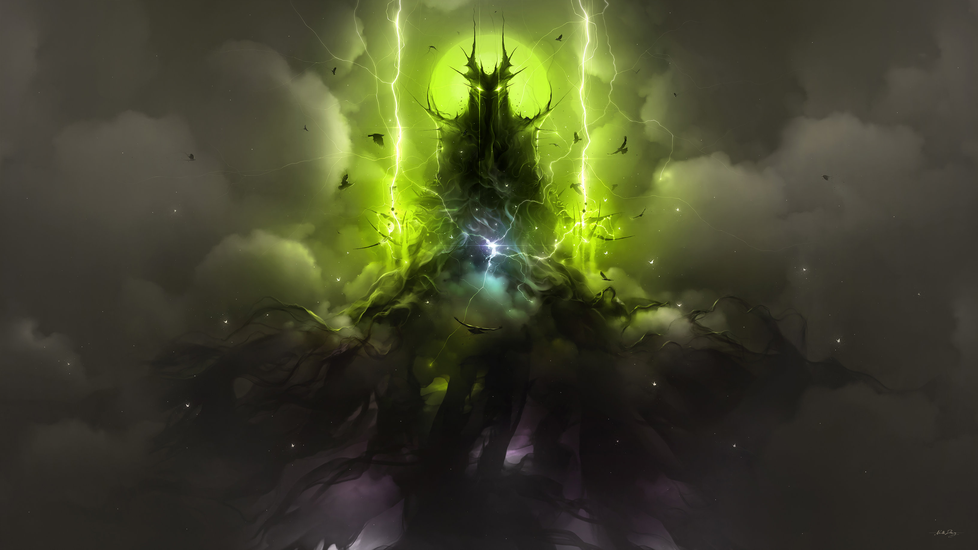 Dark Sorcerer HD Wallpaper by Neville Dsouza