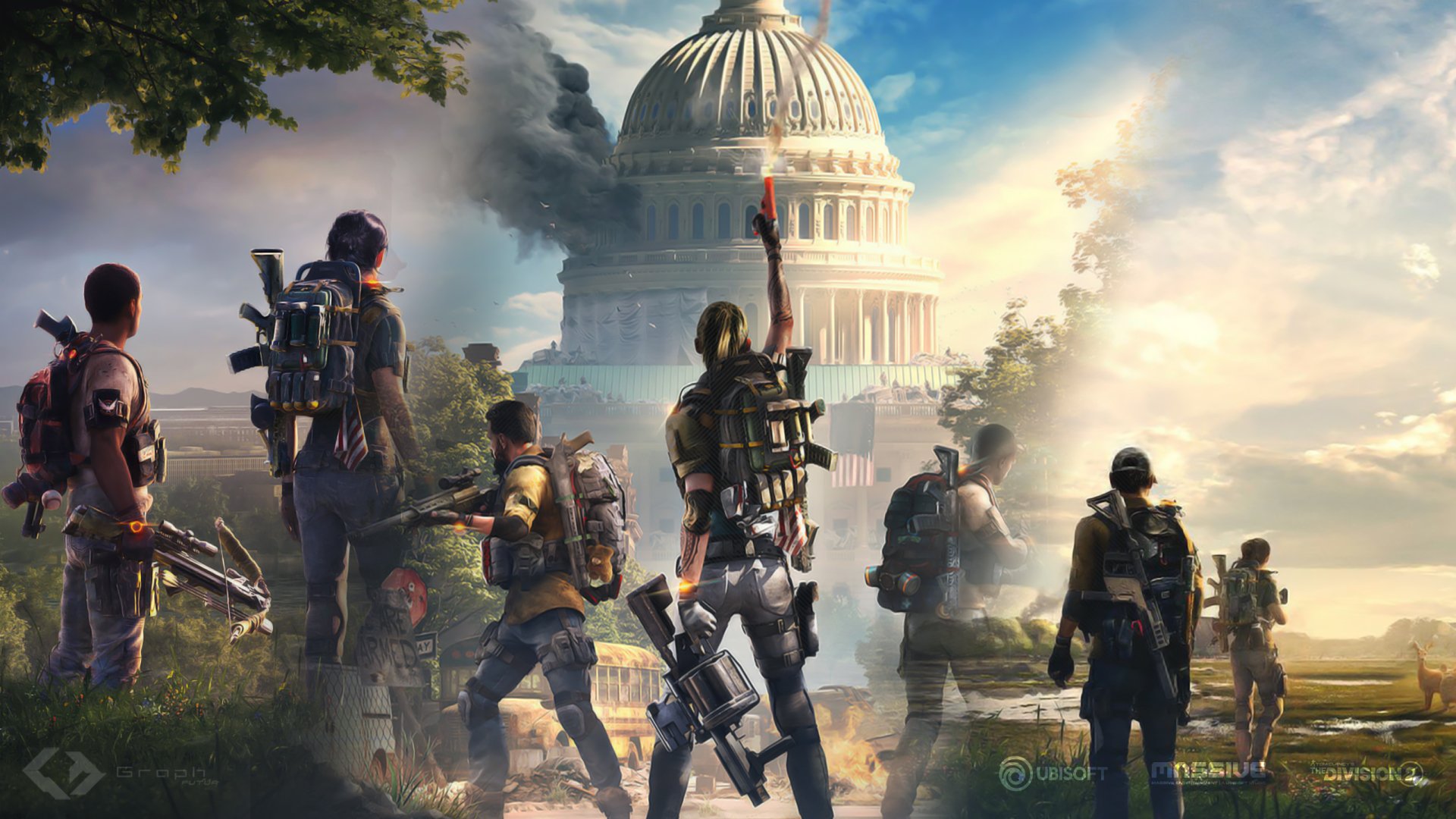 Jeux vid o tom clancy s the division 2 hd fond d cran