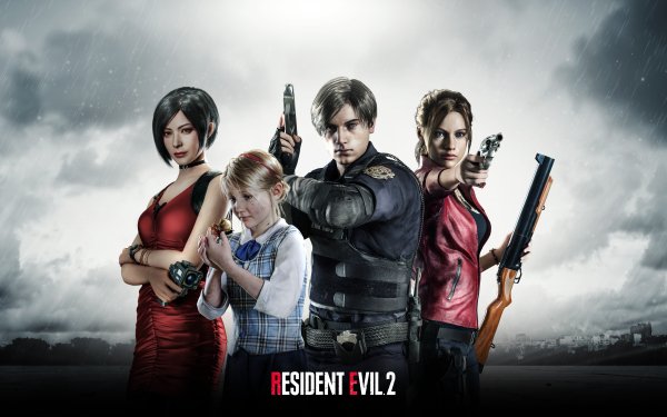 Video Game Resident Evil 2 (2019) Resident Evil Claire Redfield Ada Wong Leon S. Kennedy HD Wallpaper | Background Image