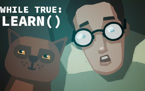 video game while True: learn() HD Desktop Wallpaper | Background Image