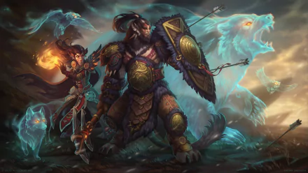 woman warrior spirit warrior video game Allods Online HD Desktop Wallpaper | Background Image
