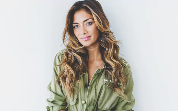 brown eyes brunette long hair American singer music Nicole Scherzinger HD Desktop Wallpaper | Background Image