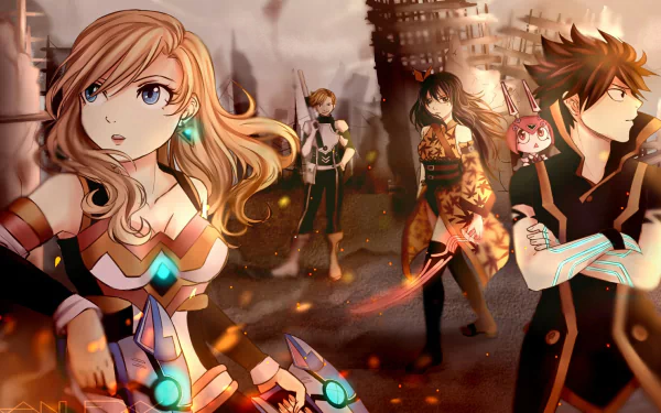 E.M. Pino Homura Kōgetsu Weisz Steiner Happy (Edens Zero) Shiki Granbell Rebecca (Edens Zero) Anime Edens Zero HD Desktop Wallpaper | Background Image