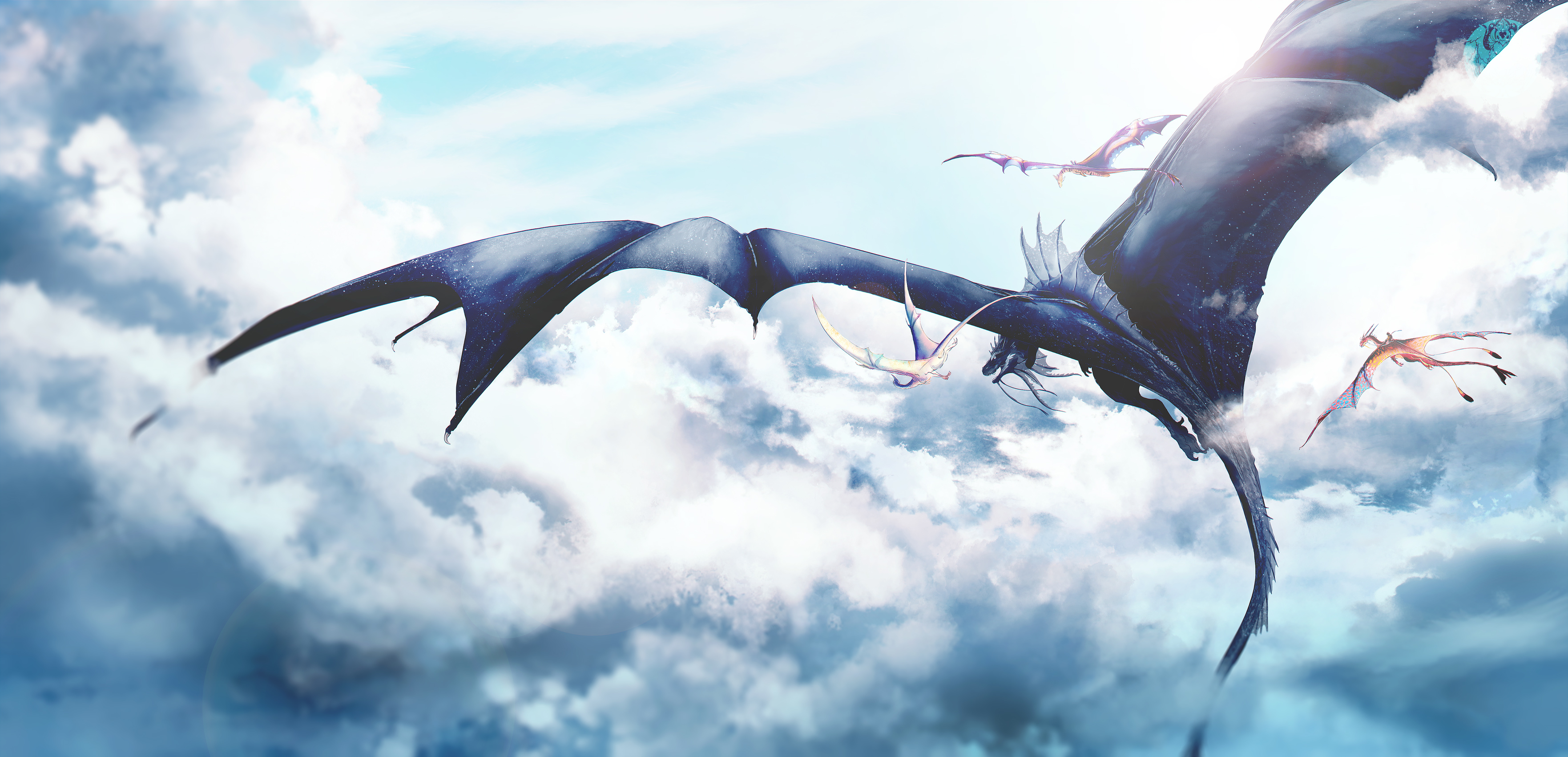 Fantasy Dragon HD Wallpaper by Blue-Hearts