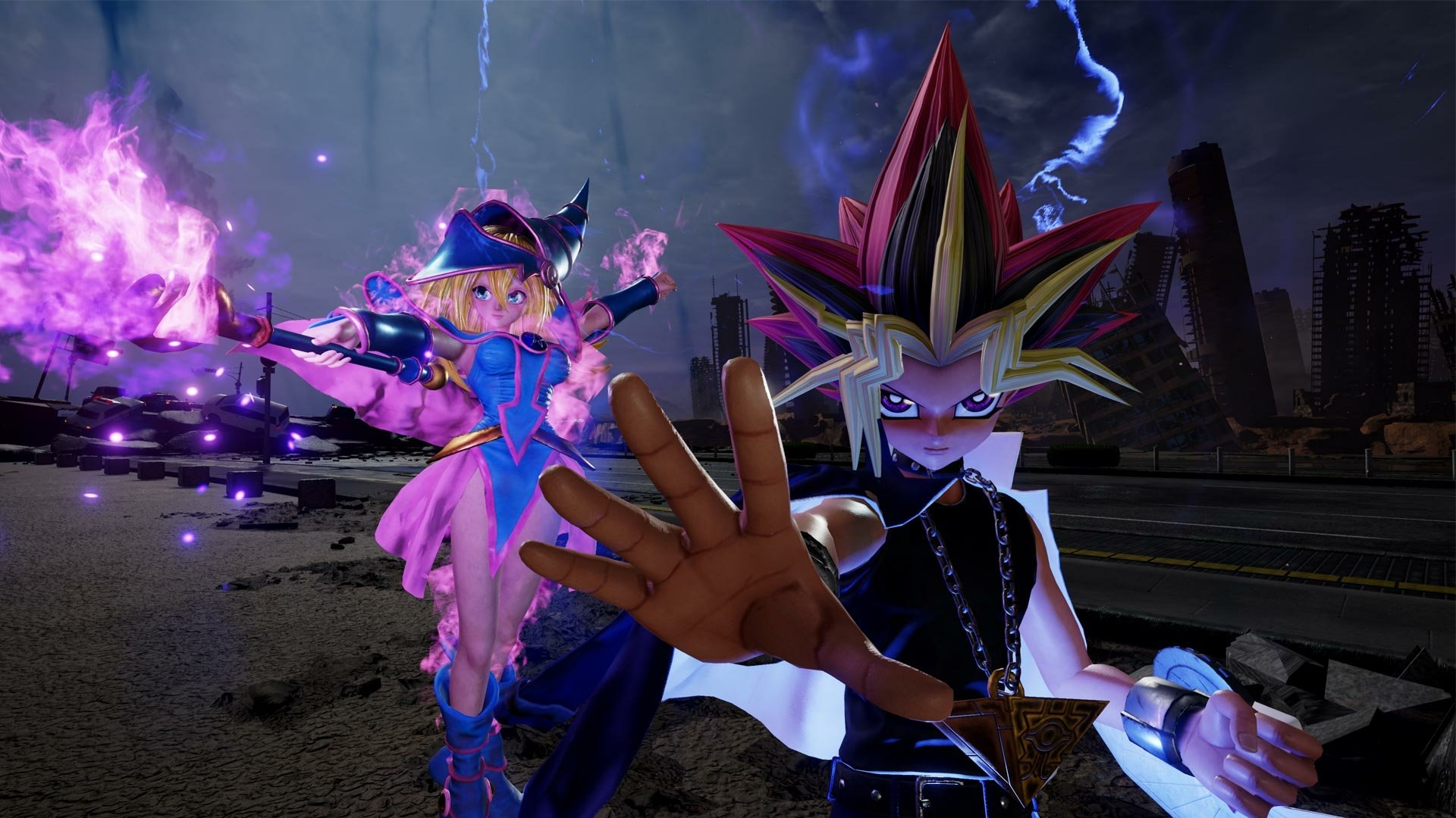 Download Dark Magician Girl Yami Yugi Yugi Mutou Video Game Jump Force HD Wallpaper
