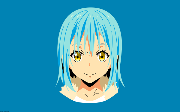 Anime That Time I Got Reincarnated as a Slime Rimuru Tempest Face Minimalist HD Wallpaper | Background Image
