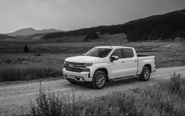 white car car Chevrolet vehicle Chevrolet Silverado HD Desktop Wallpaper | Background Image