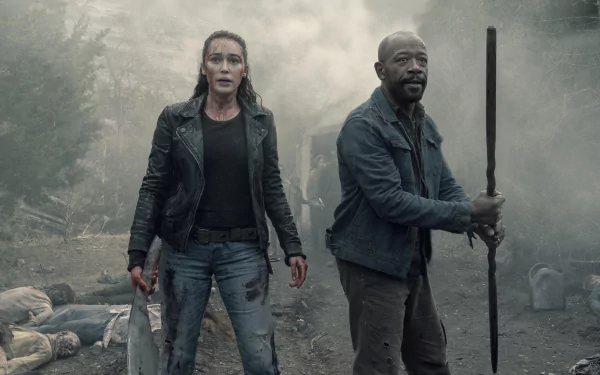 Morgan Jones Lennie James Alicia Clark Alycia Debnam Carey TV Show Fear the Walking Dead HD Desktop Wallpaper | Background Image