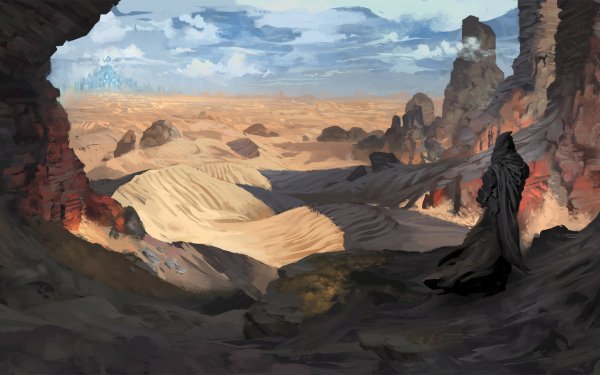Fantasy Landscape Desert HD Wallpaper | Background Image