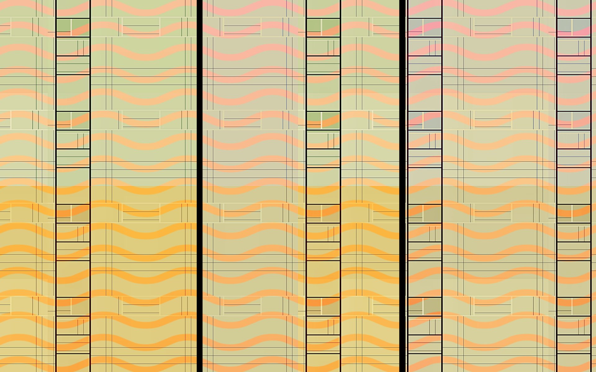 Multicoloured Waves Artwork by lonewolf6738