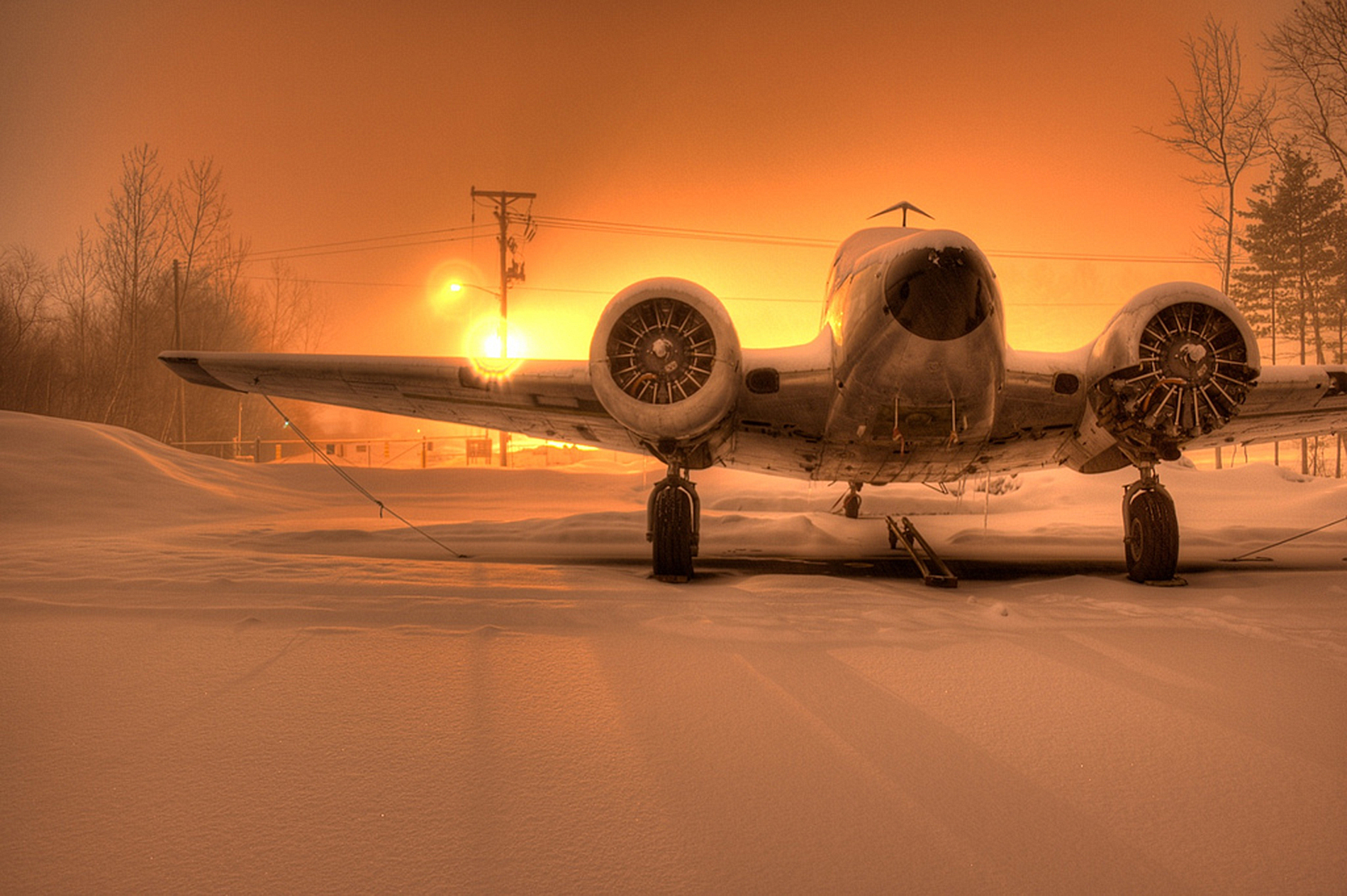 old biplane wallpaper