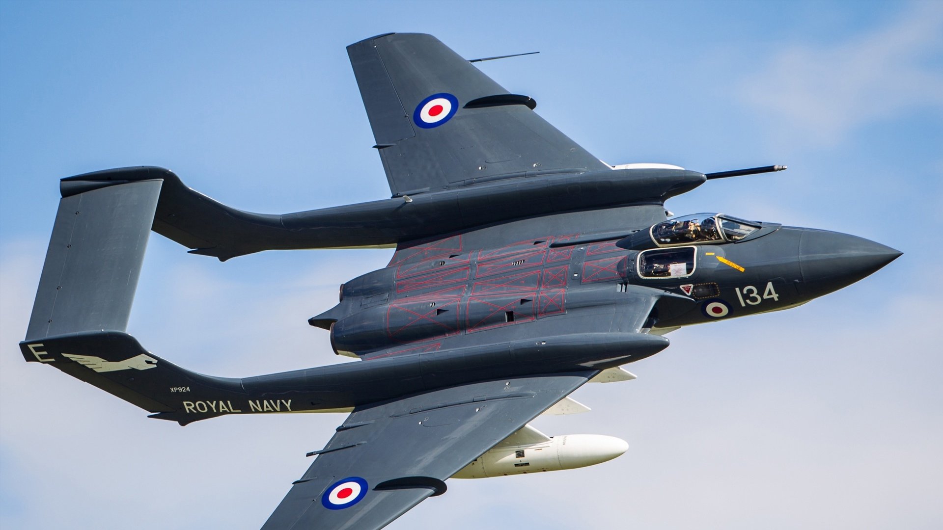 Download Warplane Aircraft Military De Havilland Sea Vixen HD Wallpaper