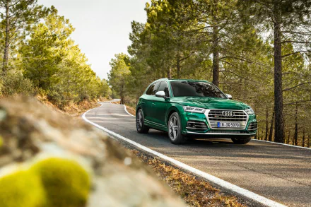 SUV green car car Audi vehicle Audi SQ5 HD Desktop Wallpaper | Background Image