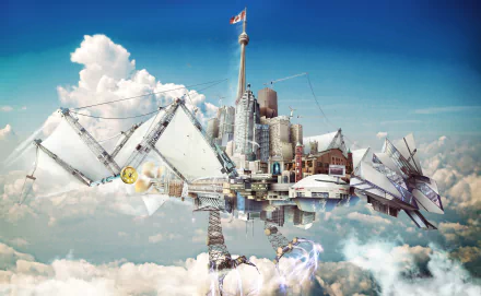 Sci Fi city sci fi city HD Desktop Wallpaper | Background Image