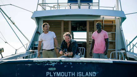 Jason Clarke Djimon Hounsou Matthew McConaughey movie Serenity (2019) HD Desktop Wallpaper | Background Image