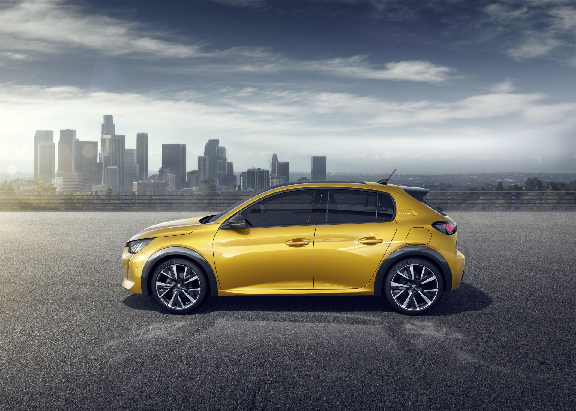 Download Yellow Car Car Peugeot Vehicle Peugeot 208 4k Ultra HD Wallpaper