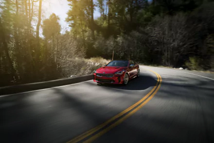 compact car car Kia vehicle Kia Stinger HD Desktop Wallpaper | Background Image