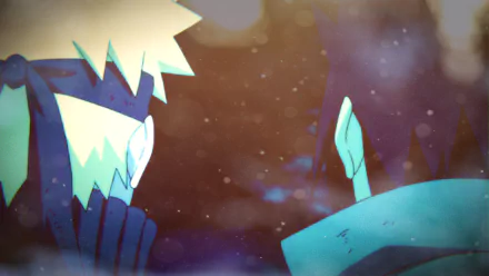 HD PC desktop wallpaper featuring anime characters Naruto Uzumaki and Sasuke Uchiha from Naruto, showcasing a dramatic and moody scene.