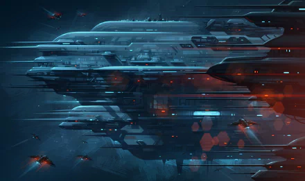 futuristic space Sci Fi spaceship HD Desktop Wallpaper | Background Image
