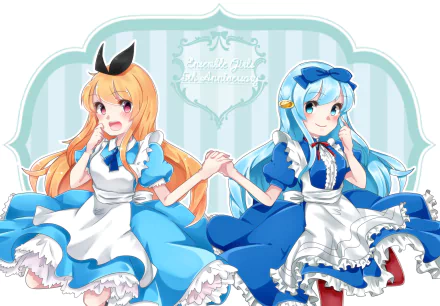 Koyoi Hoshiumi Tsuyuri Hassaku video game Ensemble Girls! HD Desktop Wallpaper | Background Image