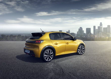 yellow car car Peugeot vehicle Peugeot 208 HD Desktop Wallpaper | Background Image