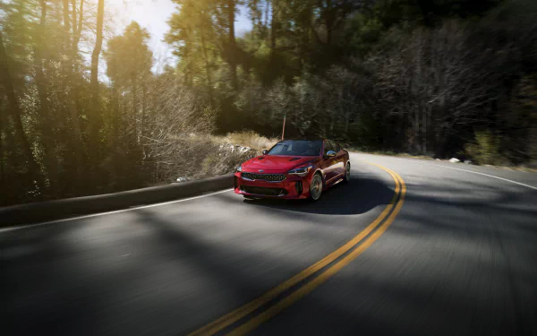 compact car car Kia vehicle Kia Stinger HD Desktop Wallpaper | Background Image