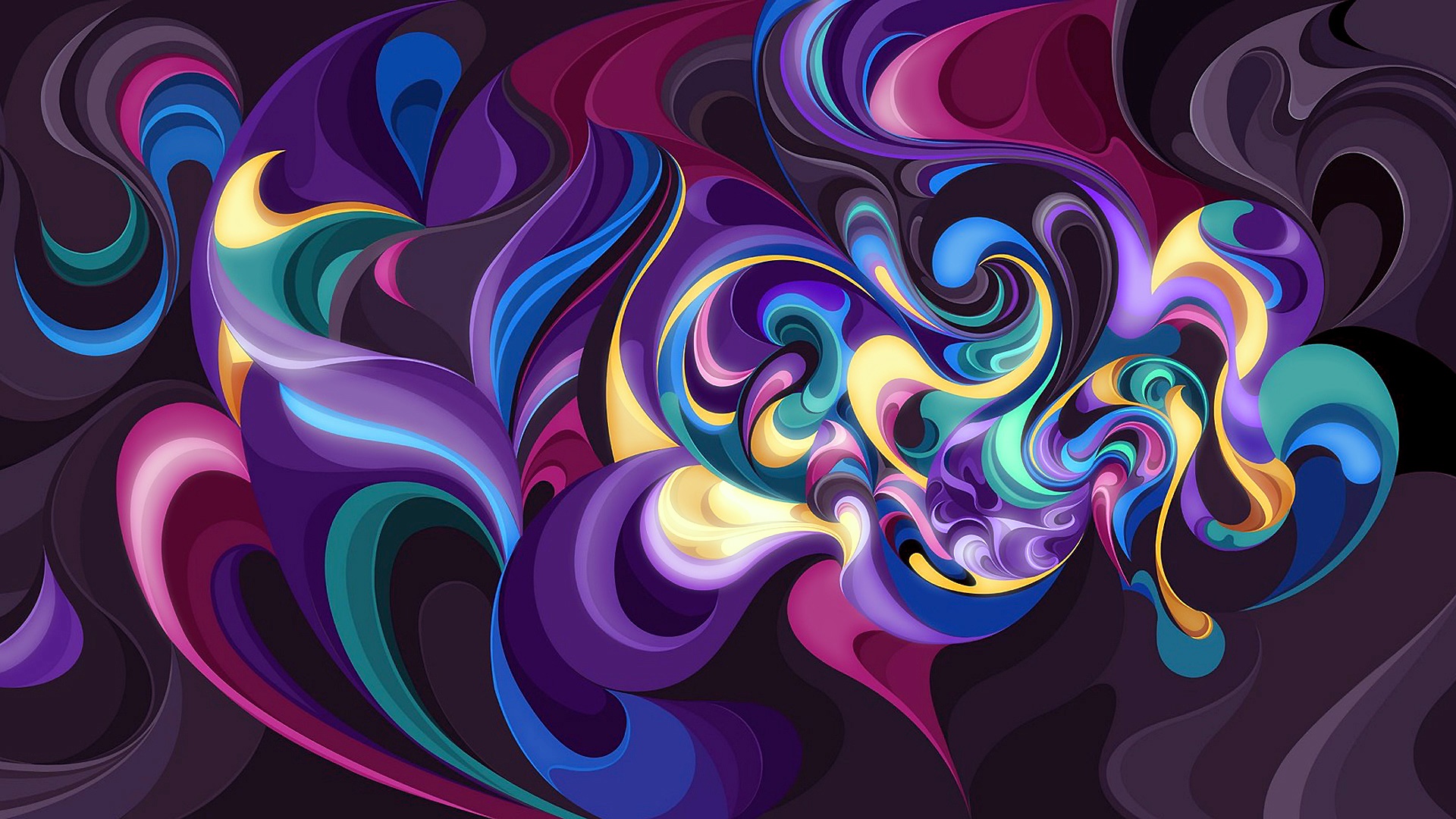 Colorful Abstract Design  HD Wallpaper Background Image 