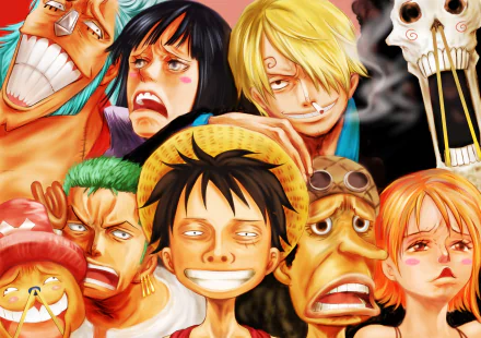 Franky (One Piece) Nico Robin Sanji (One Piece) Brook (One Piece) Nami (One Piece) Usopp (One Piece) Monkey D. Luffy Roronoa Zoro Tony Tony Chopper Anime One Piece HD Desktop Wallpaper | Background Image