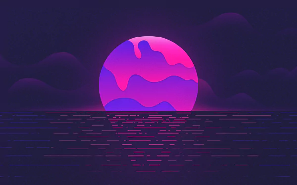  Vaporwave Sunset