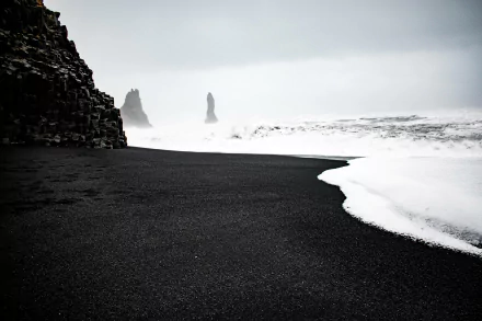 Reynisfjara nature beach HD Desktop Wallpaper | Background Image