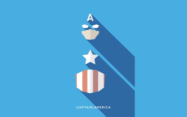Comics Captain America Minimalist HD Wallpaper | Background Image