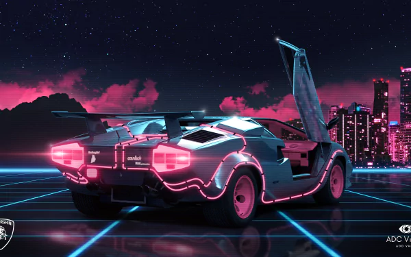 Lamborghini Countach - Back to the Future