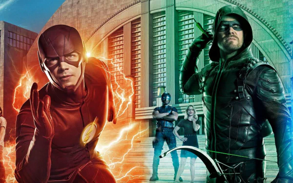 Arrow (DC Comics) Supergirl Flash TV Show crossover HD Desktop Wallpaper | Background Image