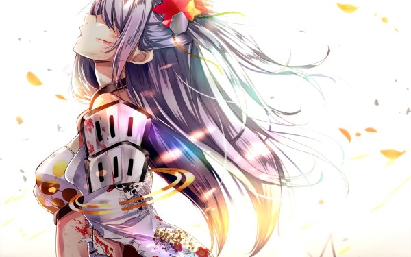 Anime Girl Blood Woman Warrior HD Wallpaper | Background Image