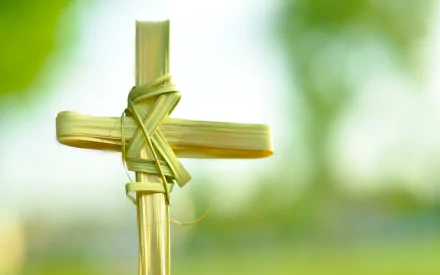 Palm Sunday religious cross HD Desktop Wallpaper | Background Image