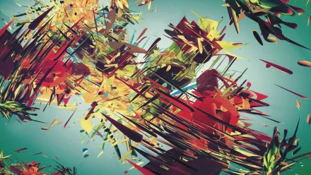 Vibrant HD digital design featuring colorful abstract patterns and dynamic shapes, blending modern art elements in a visually striking PC desktop wallpaper background.