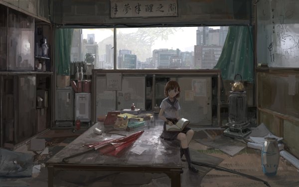 Anime Original Apartment City HD Wallpaper | Background Image